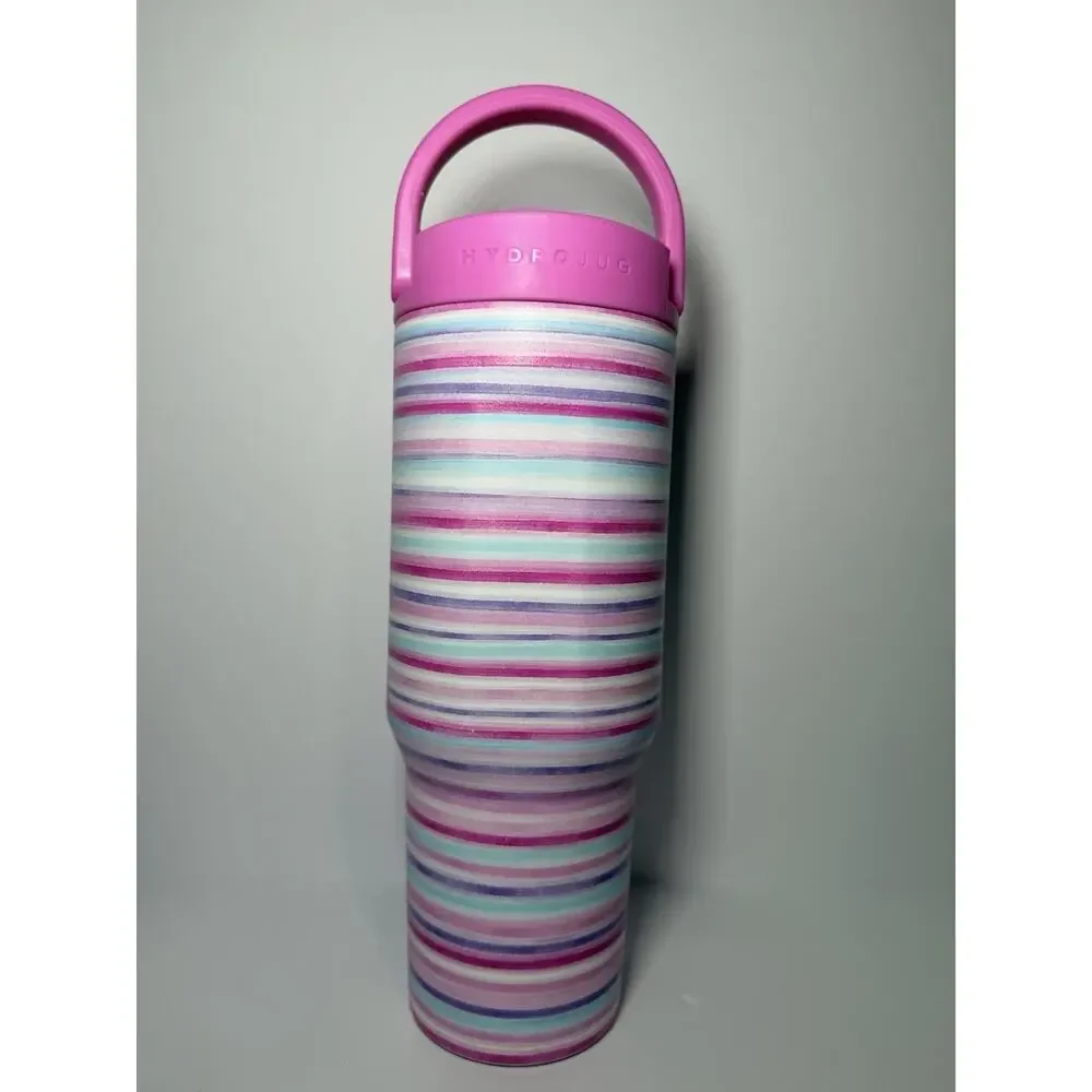 Hydrojug X Scheels PINK HORIZON 32oz Sport Traveler Tumbler Blue Purple Stripes